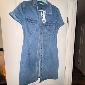Noisy may Blue Denim Mini Dress